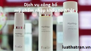 Dịch vụ công bố mỹ phẩm nhập khẩu từ Nhật Bản